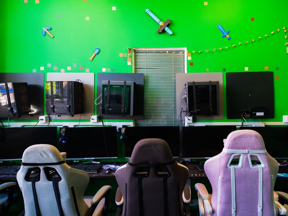 The Minecraft-themed Game Dev Studio
