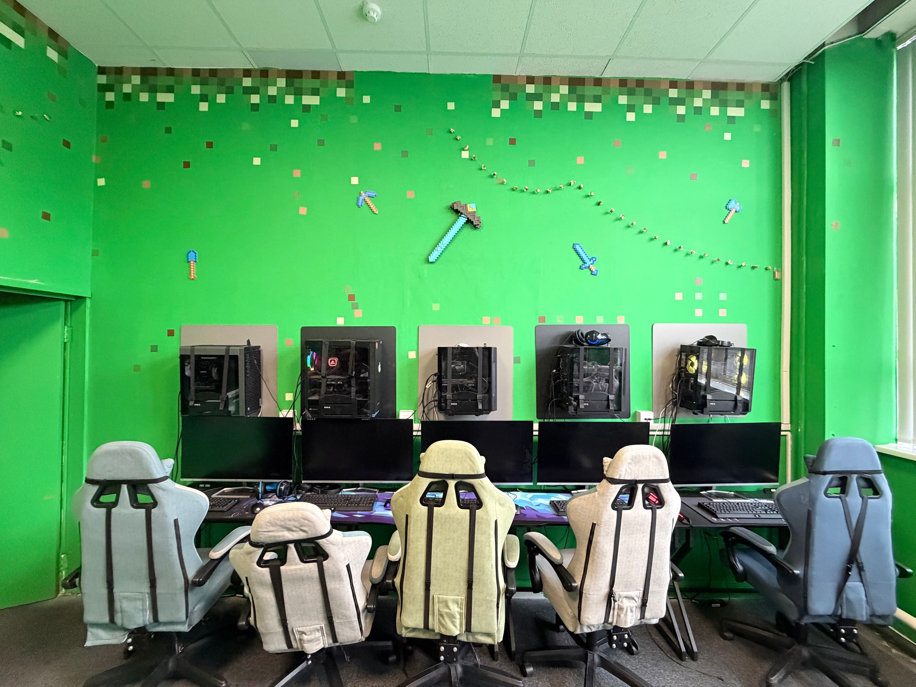 The Minecraft Game Dev Studio from the back