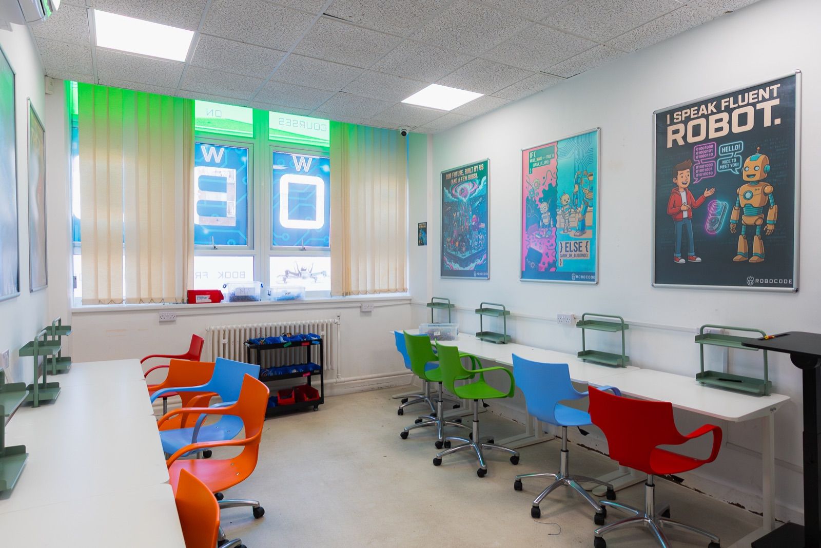 A second robotics Studio Lab, set out for a class