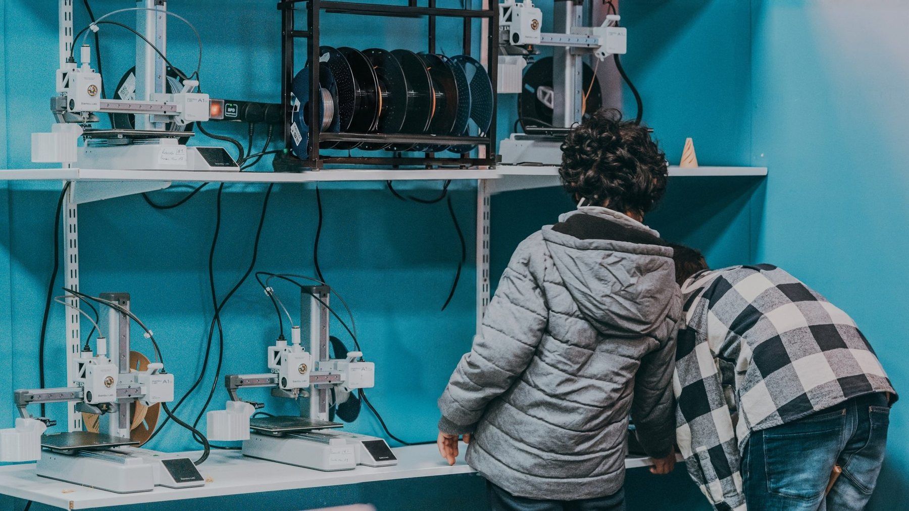 The 3D printing wall in a Studio Lab
